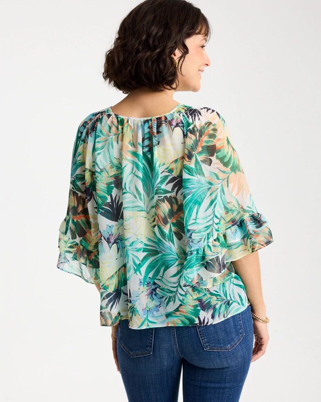 Printed Georgette Swing Blouse - image 3